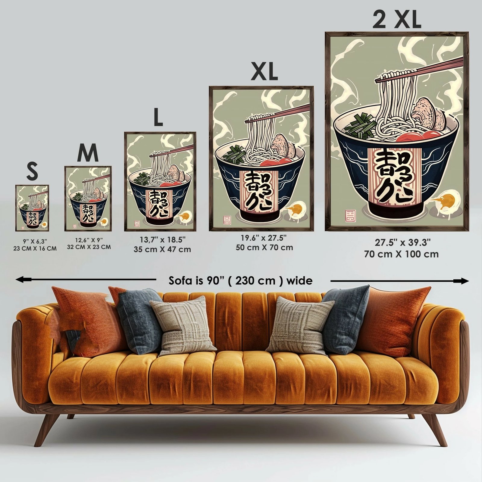 Pikturë dekorative me kornizë MDF, Wallity, GE208-L