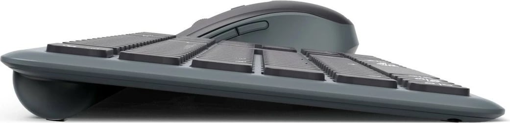 Set tastierë dhe maus wireless Hama WKM-550, QWERTY, për zyrë, e zezë/gri