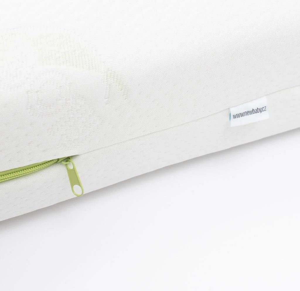 Dyshek fëmijësh New Baby CLASSY 120x60x12 cm me VISCO, shkumë T-1830 dhe shtresë kokosi, mbulesë Aloe Vera, i bardhë