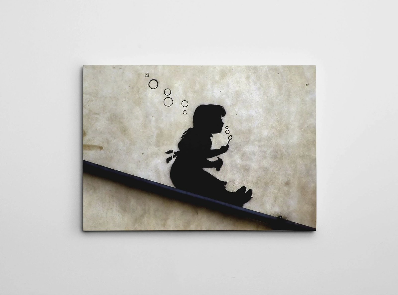 Pikturë dekorative në kanavacë, Banksy, shumëngjyrëshe, WY125, 50x70cm