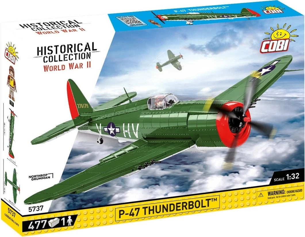 Model COBI 5737 WWII P-47 Thunderbolt, 477 pjesë