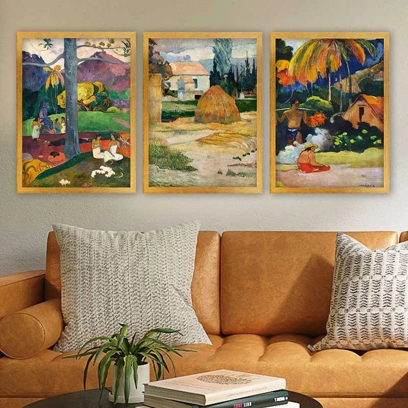 Pikturë dekorative me kornizë (3 copë), Wallity, 3AC_UN3897173_3545