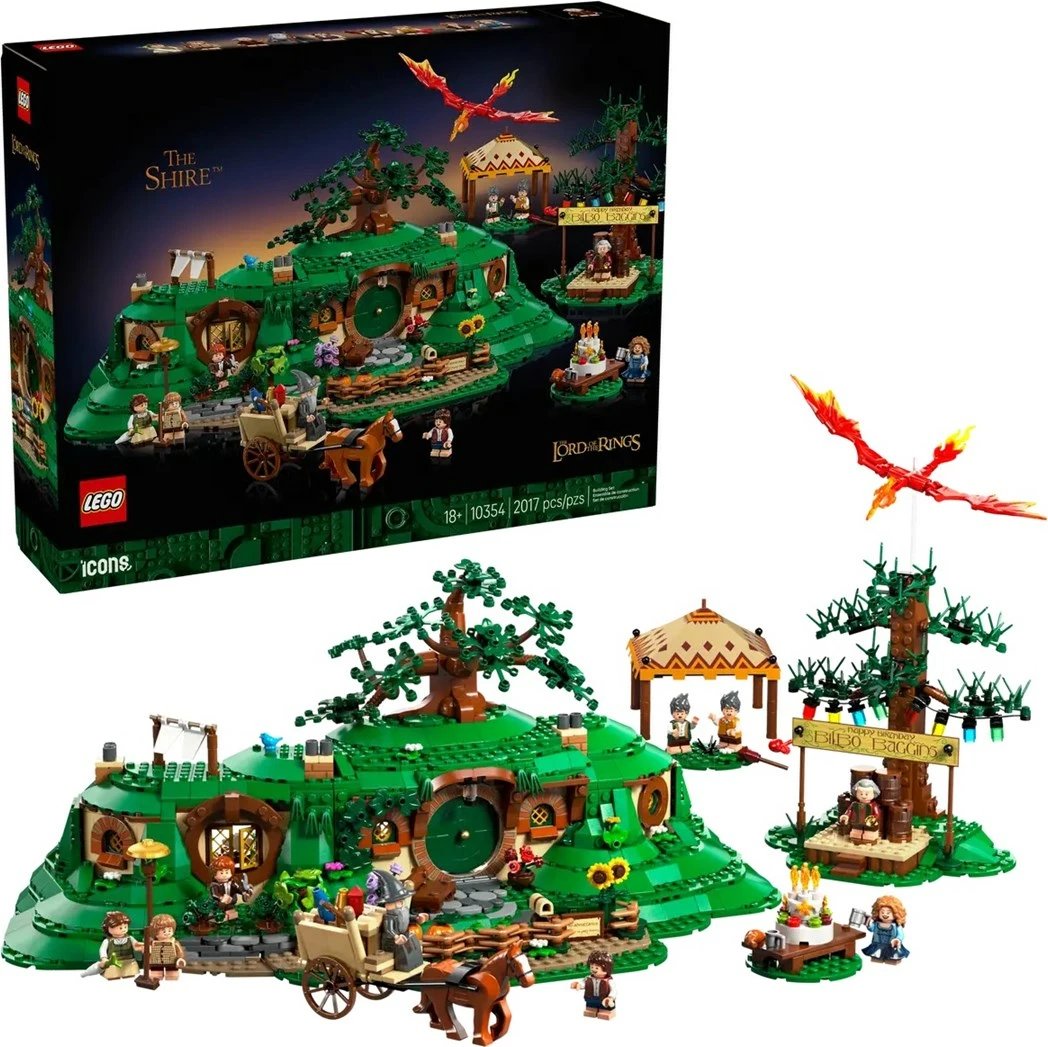 Set LEGO ICONS The Lord of the Rings: Shire 10354, për të rritur, shumëngjyrësh