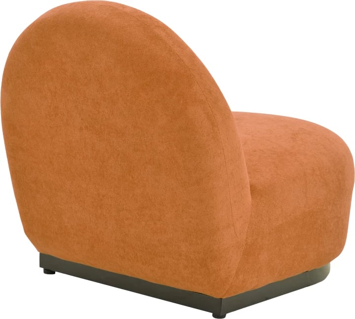 Karrige rrotulluese Zenny, material stof, ngjyrë terrakote, 64x85x68cm