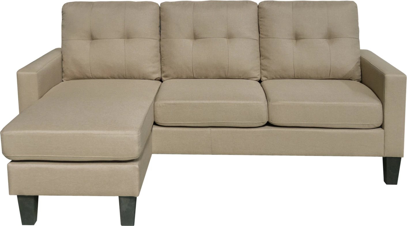 Kënd-sofa MEGGY, kënd i kthyeshëm, material bezhë, FH3297.03, 184.5x129x86cm