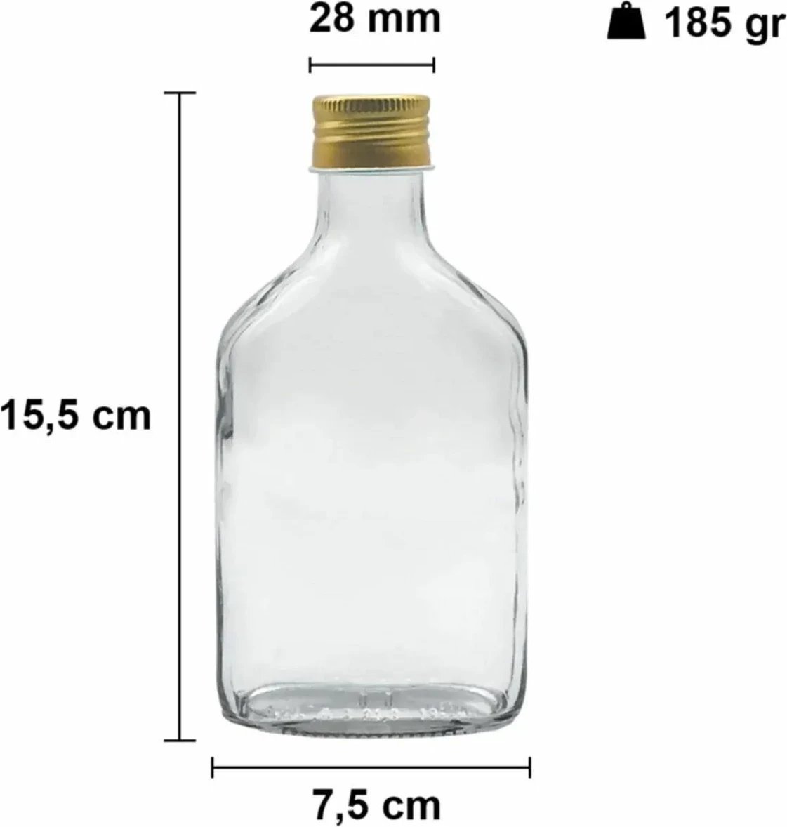 Set shishe qelqi (3 copë), Hermia Concept, Tu-200Ccgoldkapak Set shishe qelqi (3 copë), Hermia Concept, Tu-200Ccgoldkapak