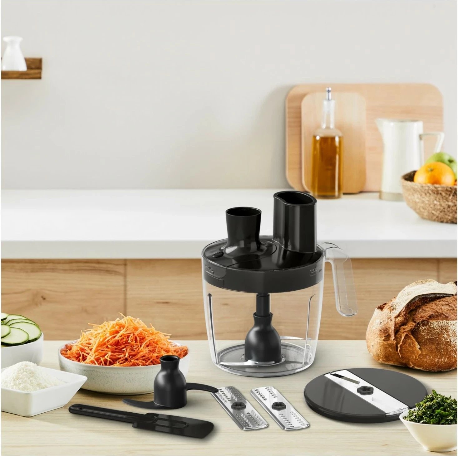 Blender dore Tefal HB67G830, 1000W, 20 shpejtësi, zi-argjendtë