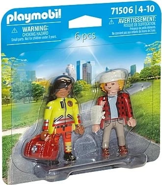Set lodrash Playmobil Duo Pack 71506 Paramedic me pacient, plastikë