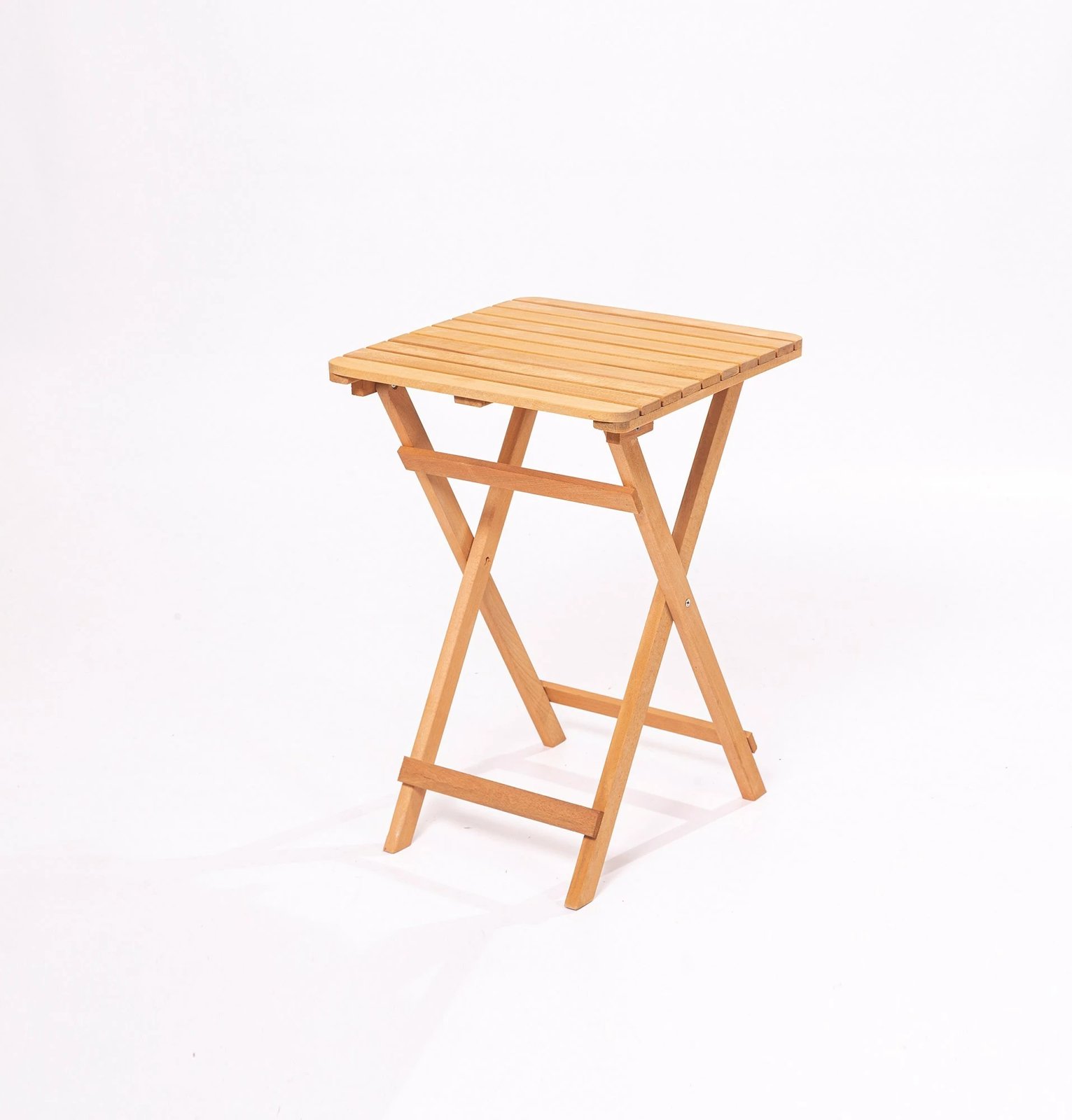 Set tavolinë me karrige për terasë, 3 pjesë, dru ahu, natyrale/krem, Hanah Home My001A