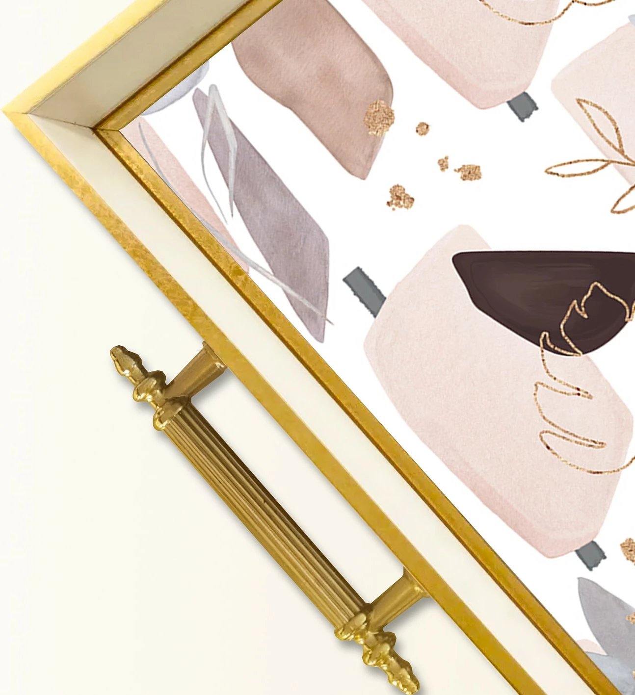 Tabaka prej qelqi, dizajn Aberto, TPB9864, shumëngjyrëshe, 50x29x3.5cm Tabaka prej qelqi, dizajn Aberto, TPB9864, shumëngjyrëshe, 50x29x3.5cm