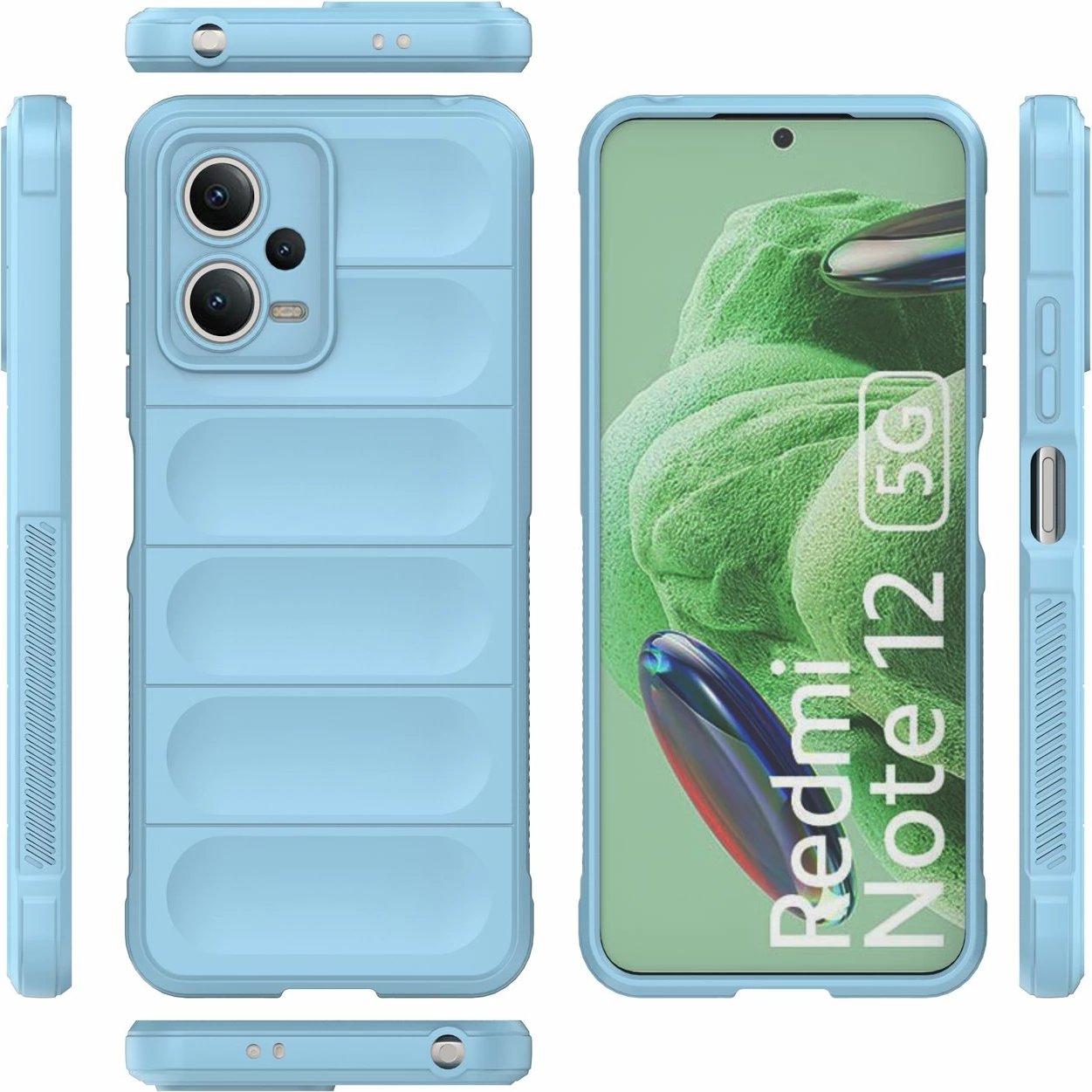 Mbështjellës Hurtel Magic Shield Case për Xiaomi Redmi Note 12 5G / Poco X5 5G, kaltër e çelët
