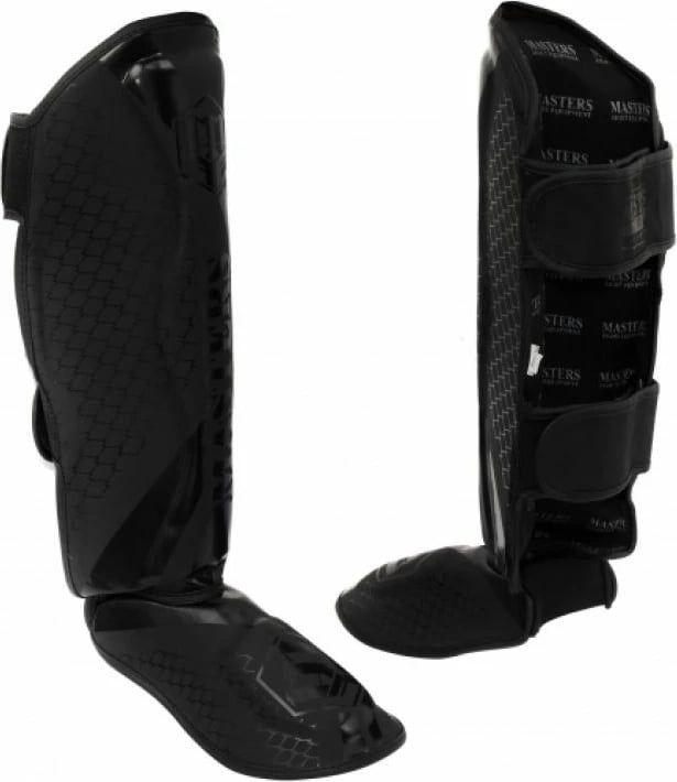 Mbrojtëse për shin Masters, për meshkuj dhe femra, të zeza