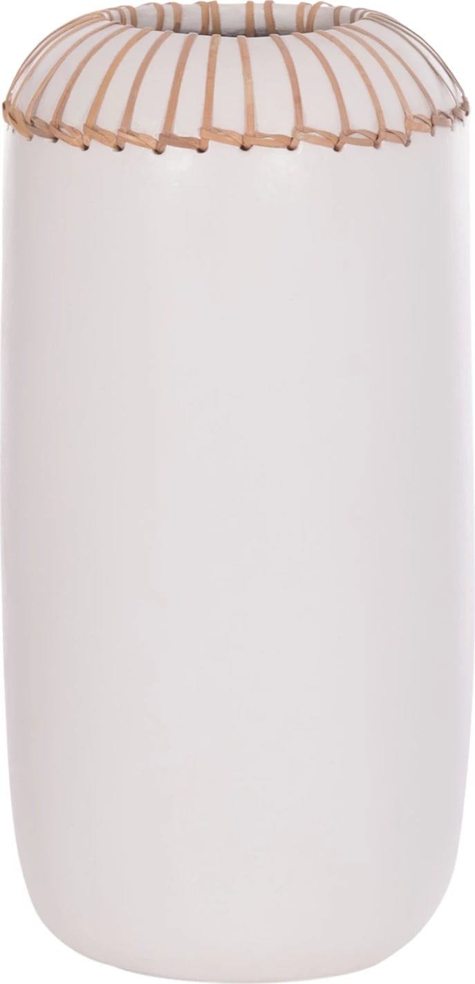 Vazo dekorative tavoline Lennox, terrakotë e bardhë, FH4675.02S, 18x33cm