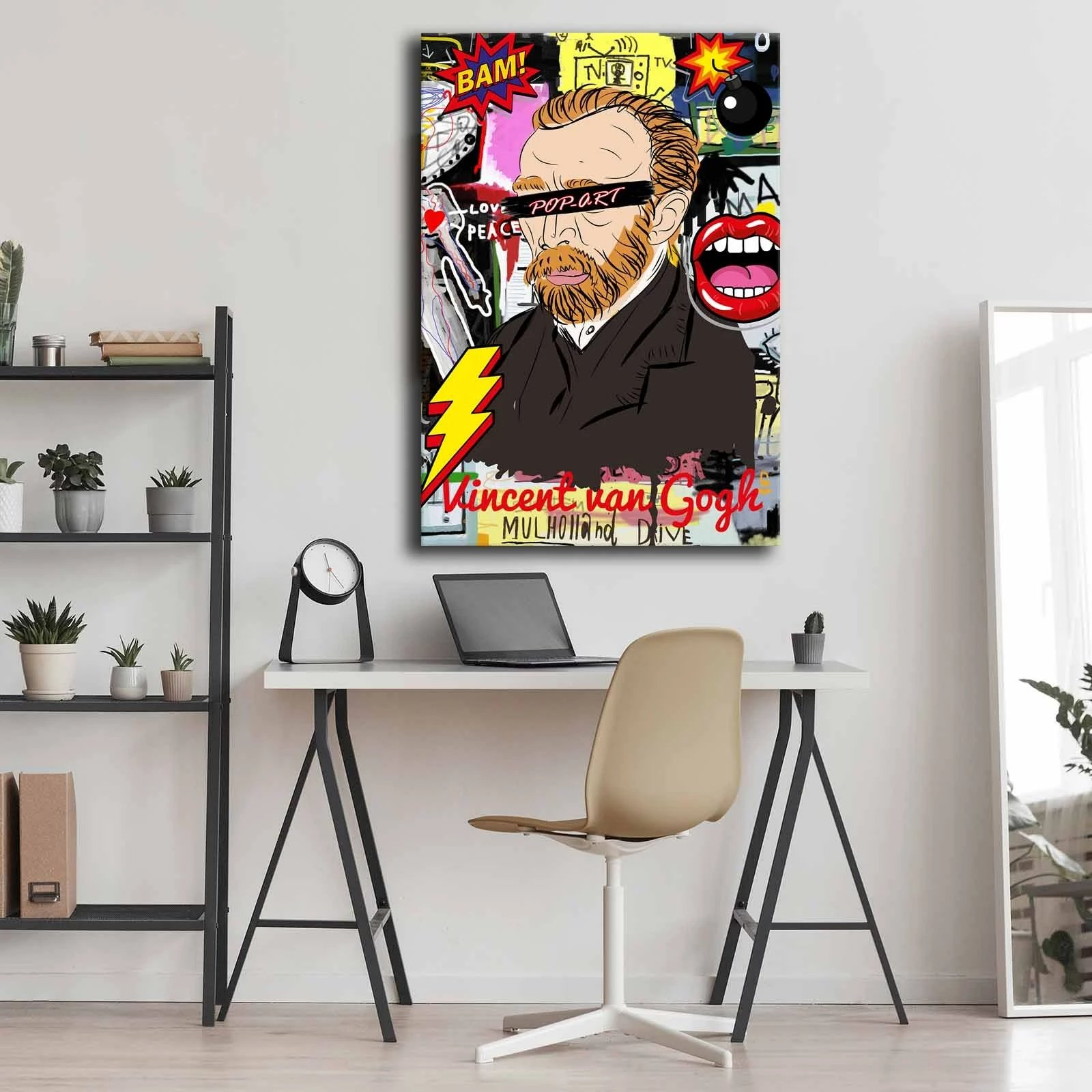 Pikturë dekorative në kanavacë, Wallity, 70100POP-019, shumëngjyrëshe, 70x100cm