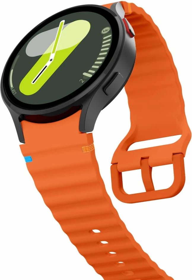 Rrip silikoni për smartwatch Tech-Protect për Samsung Galaxy Watch 4/5/5 Pro/6/7/FE, Portokalli