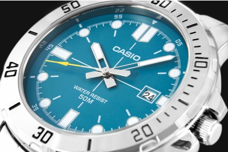 Orë dore për meshkuj CASIO, argjendtë