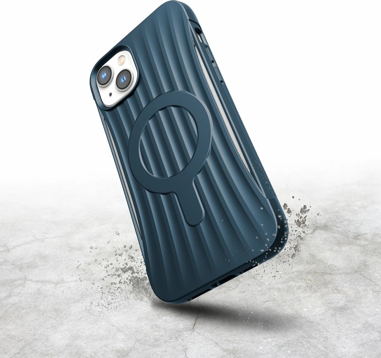 Mbështjellës Raptic X-Doria Clutch Case për iPhone 14 Plus me MagSafe, Blu