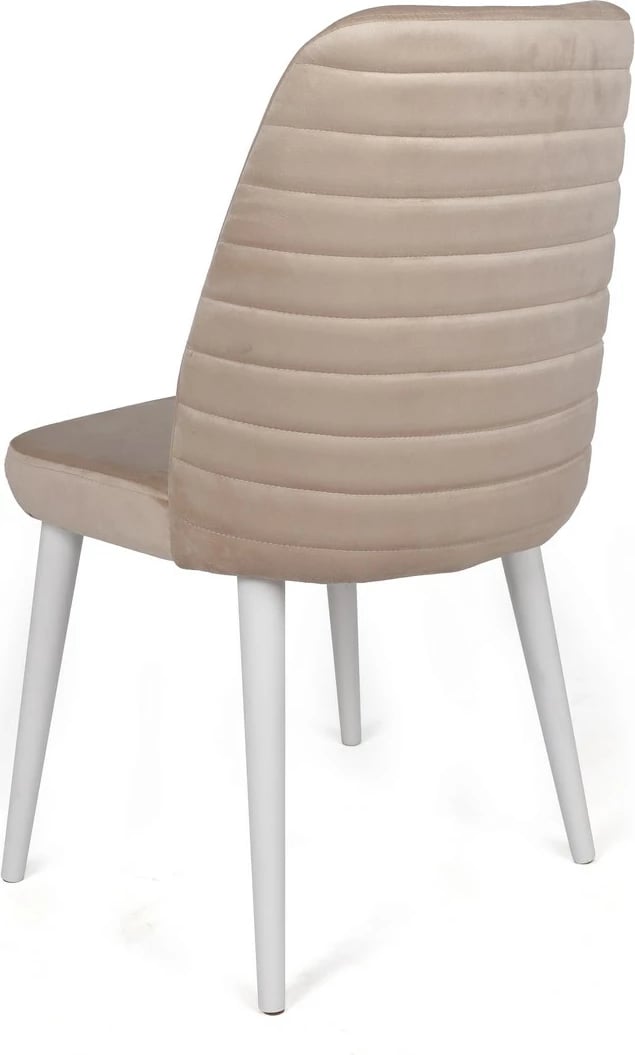 Set karrigash (2 copë), Skye Decor, Tutku-326 V2, krem dhe e bardhë