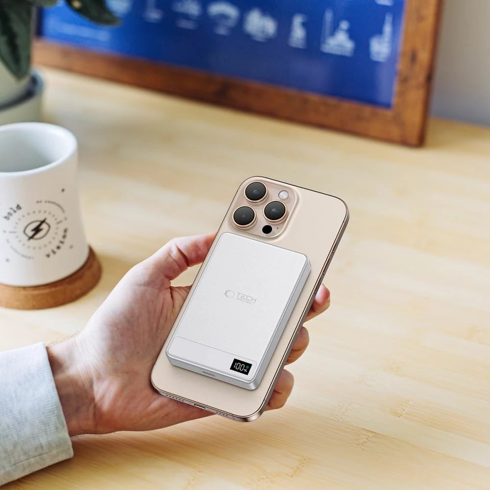 Powerbank Tech-Protect PB33 LifeMag 5000mAh, MagSafe, argjendtë