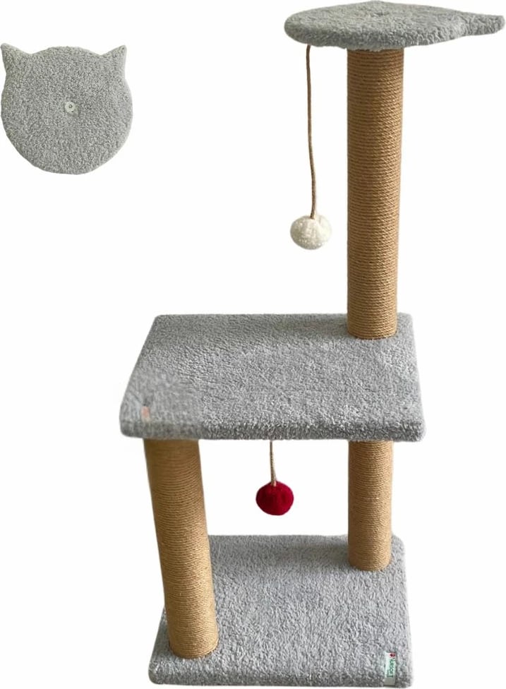 Dërrasë gërvishtëse për mace, Tina 2, ngjyrë gri