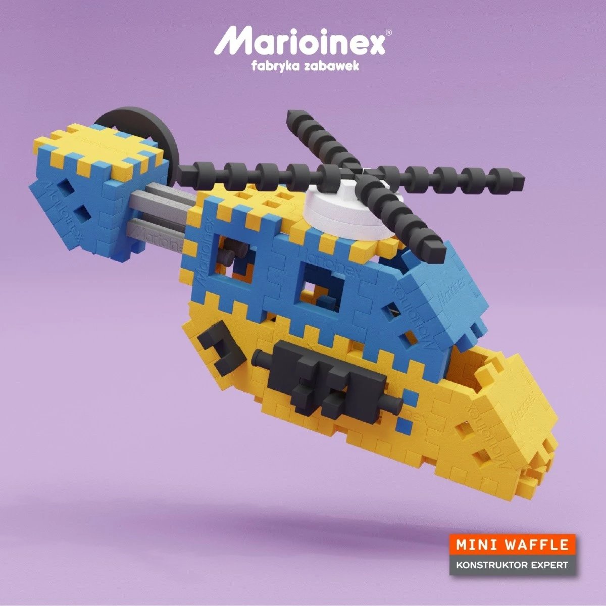 Set lodrash ndërtimi Marioinex Mini Waffle Konstruktor Expert 141 elemente, shumëngjyrëshe