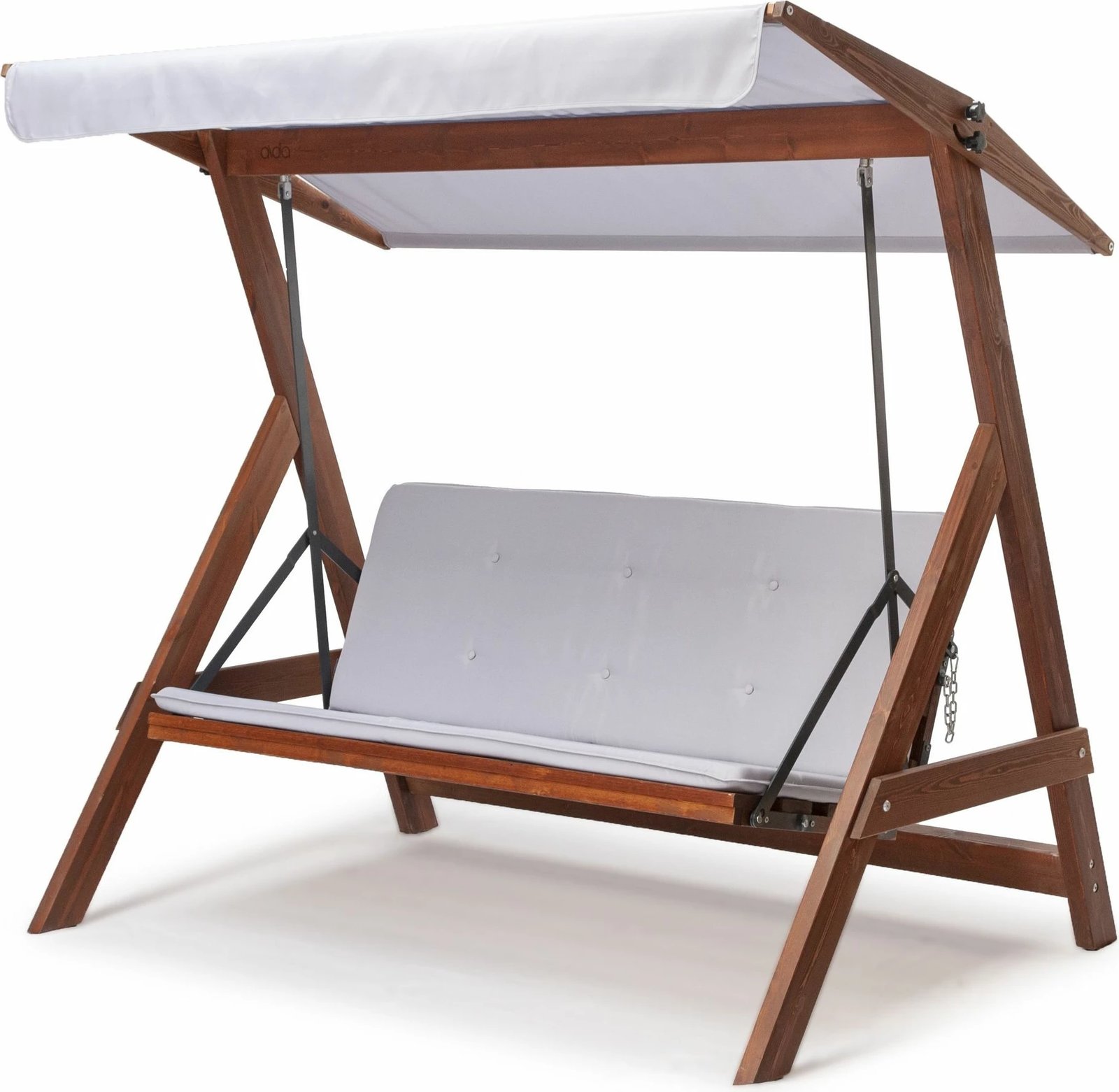 Lëkundëse treshe për kopsht, ngjyrë gri, Skye Decor Roma 2001