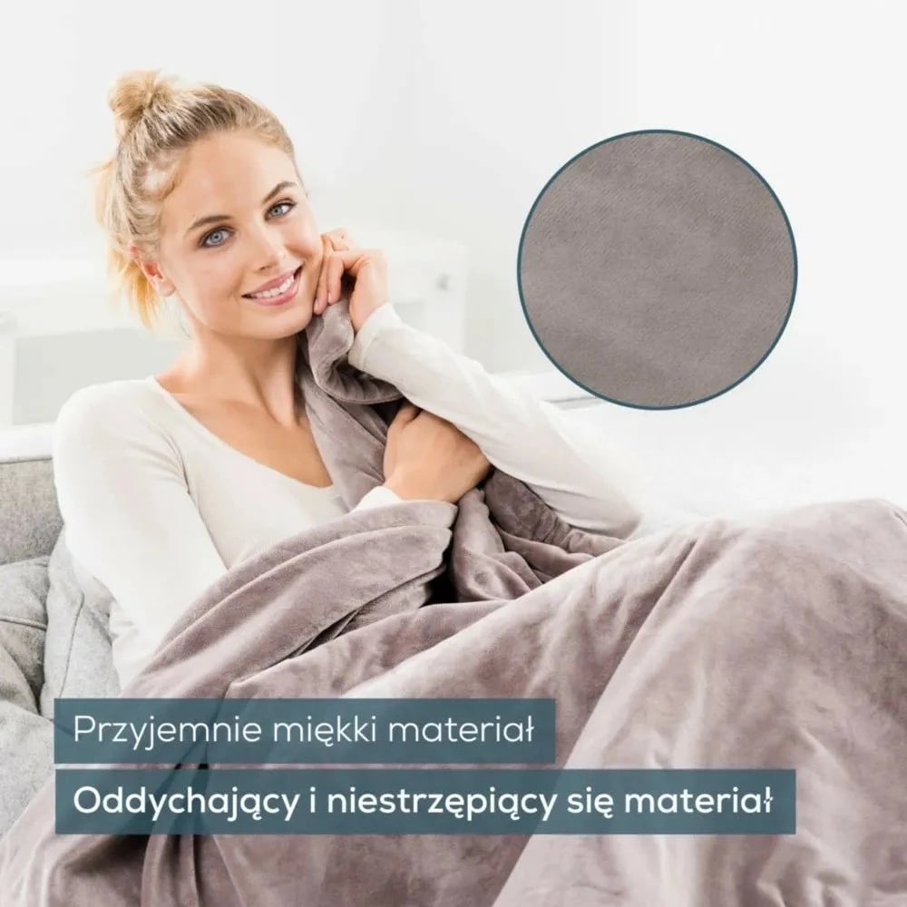 Batanije elektrike Beurer HD150 XXL Cosy, 200x150 cm, 6 nivele, Taupe
