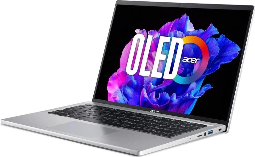Laptop Acer Swift Go 14 SFG14, Ultra 5 125H, 14" OLED, 16GB RAM, 512GB SSD, Win11, argjendtë