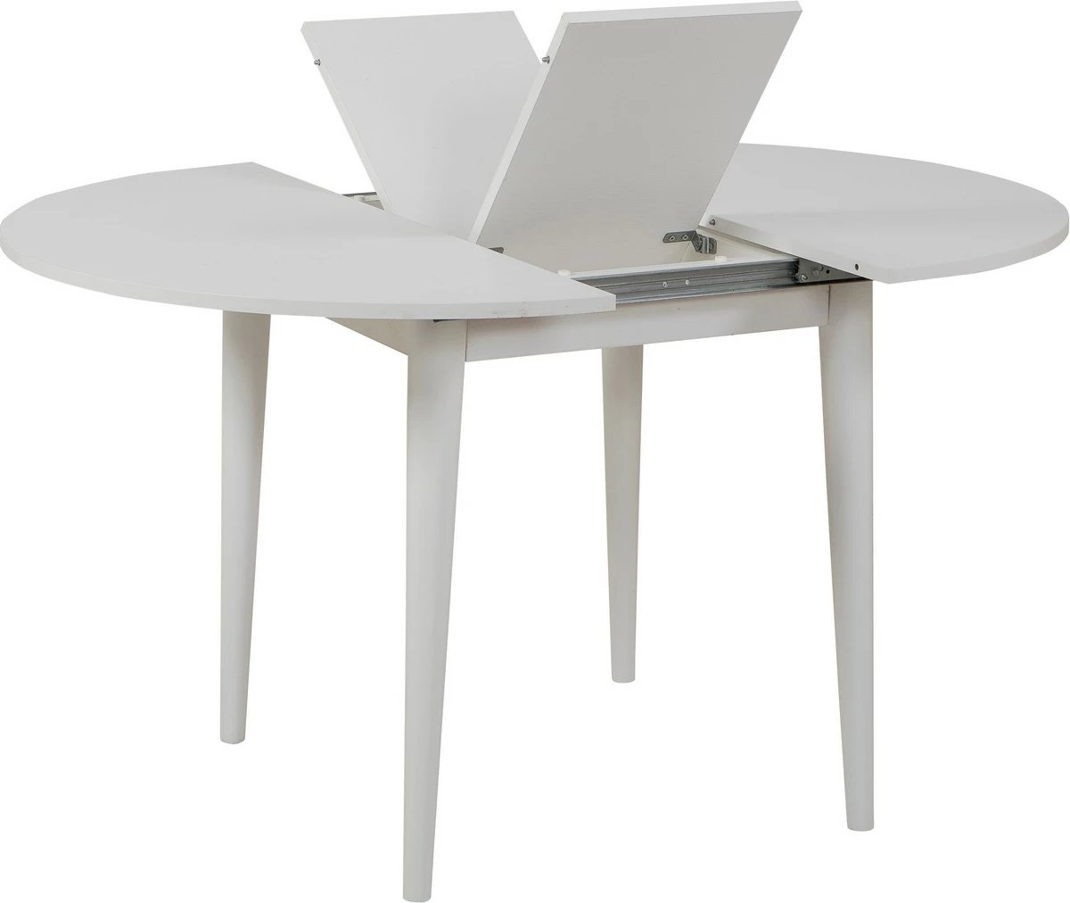 Set tavoline me karrige për ngrënie, zgjatshme, Skye Decor Vina 1053, e bardhë, antracit, 5 copë