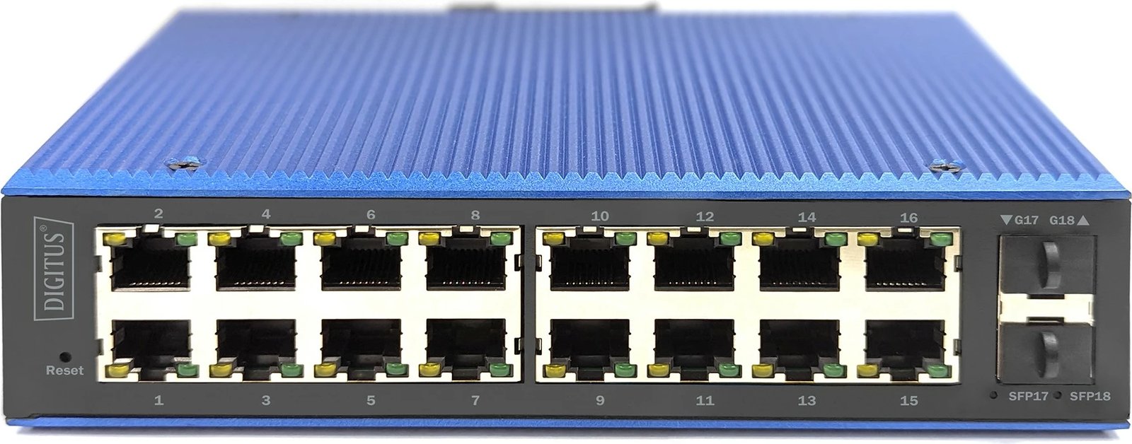 Switch Digitus Industrial 16+2-Port L2 Managed Gigabit Ethernet, Full duplex