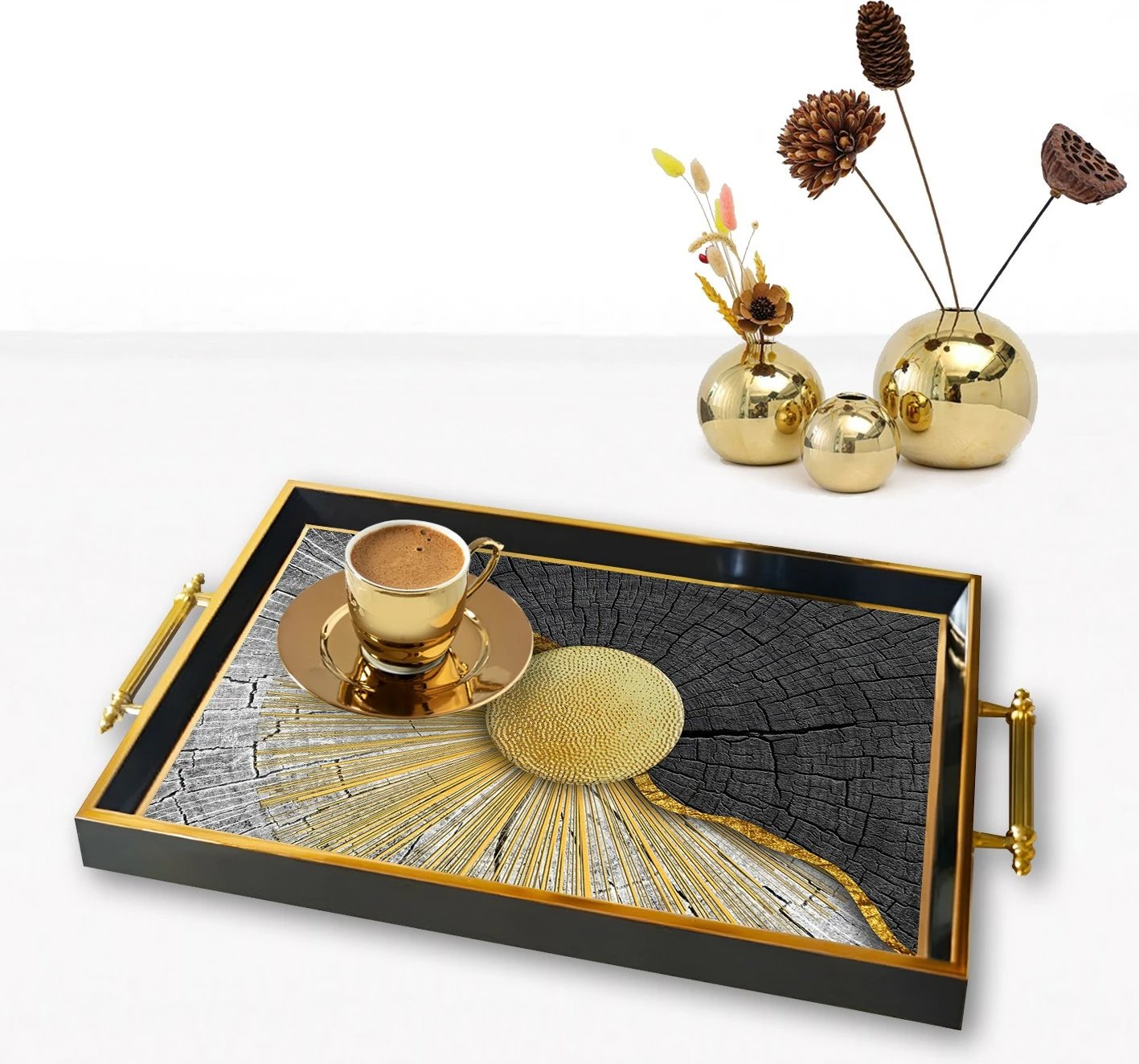 Tabaka prej qelqi, Aberto Design, TPA9833, shumëngjyrëshe, 50x29x3.5 cm