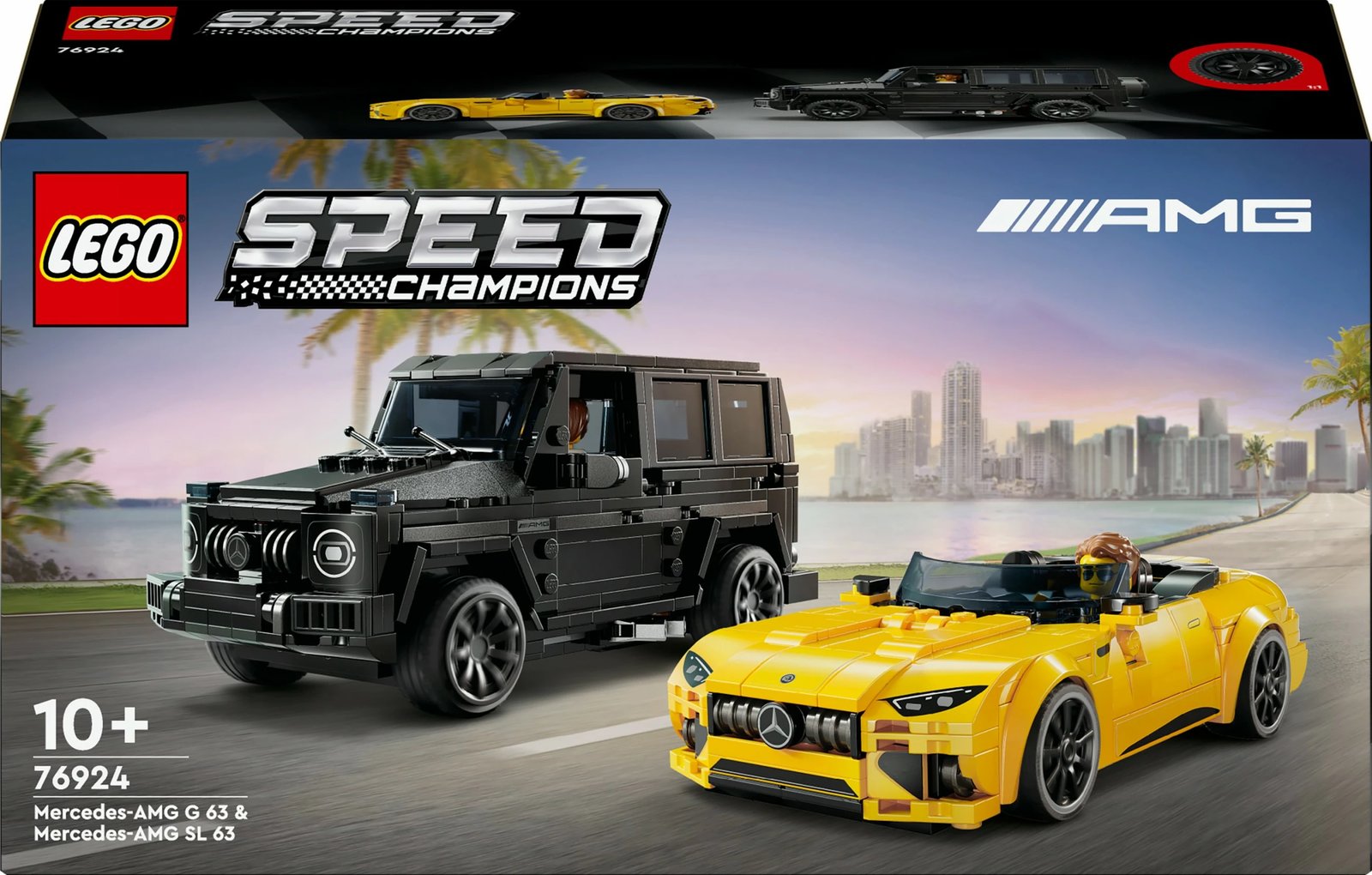 Set ndërtimi LEGO Mercedes-AMG G 63 & SL 63, 808 pjesë, shumëngjyrësh