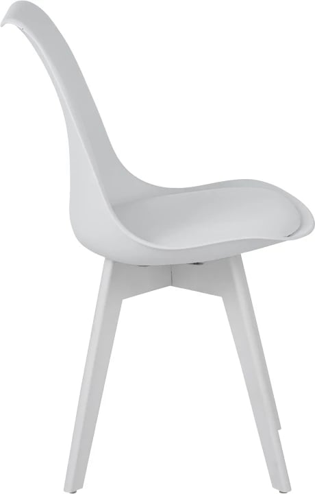 Karrige Gaston PP-PU ngjyrë bardhë 53.5x48.5x81.5cm