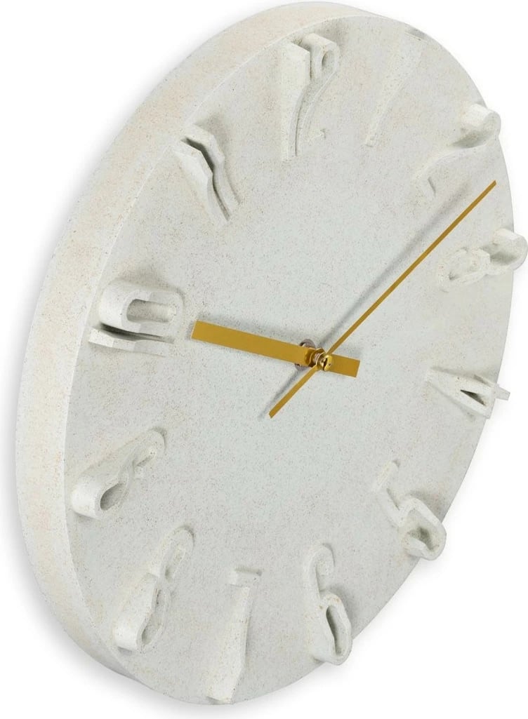 Orë muri Hama Corfu, 30cm, analoge, bezhë