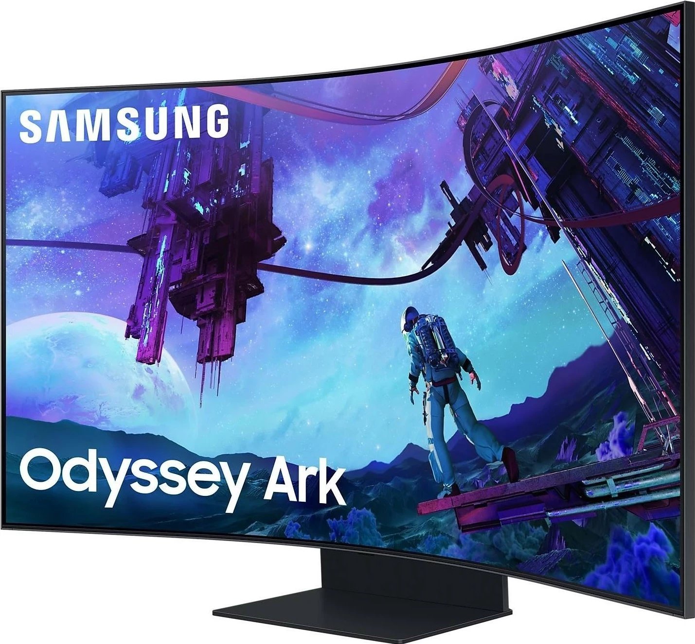 Monitor Samsung Odyssey Ark G9, 55", VA Curved, 4K, Mini LED, 165Hz, HDR10+, e zezë