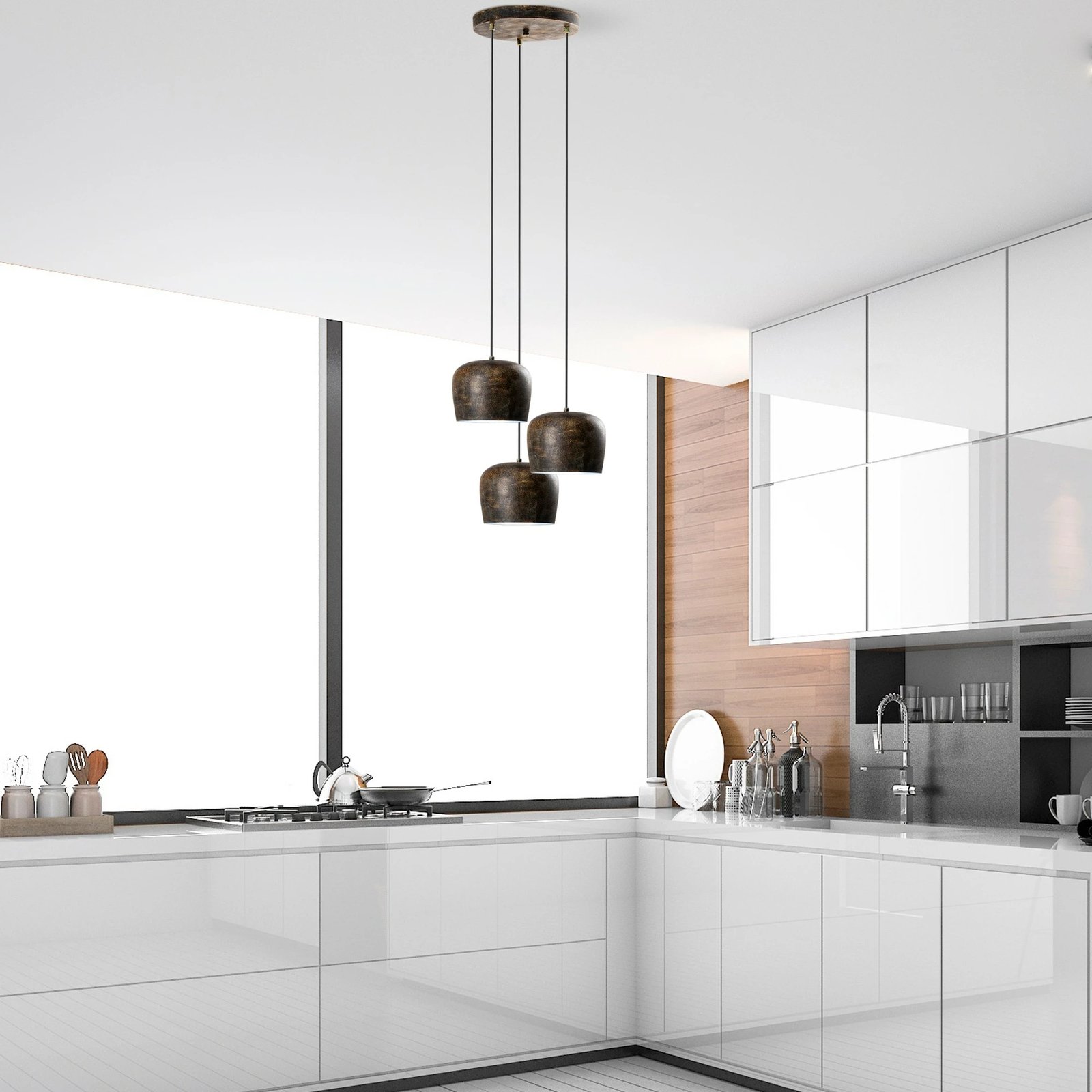 Llambë tavani Opviq, YOZGAT-N-1413-RETRO, ngjyrë antike