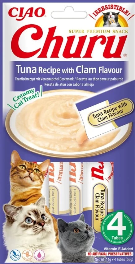 Shpërblime të lëngshme për mace, me tuna