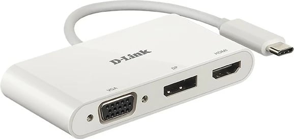 Adapter USB-C D-Link DUB-V310, 3 porte video, i bardhë