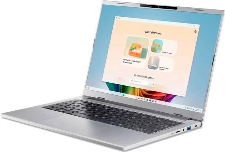 Laptop Acer Aspire 14 AI OLED A14-53M-75DW, Core Ultra 7, 32GB/1TB, 14 inç, silver