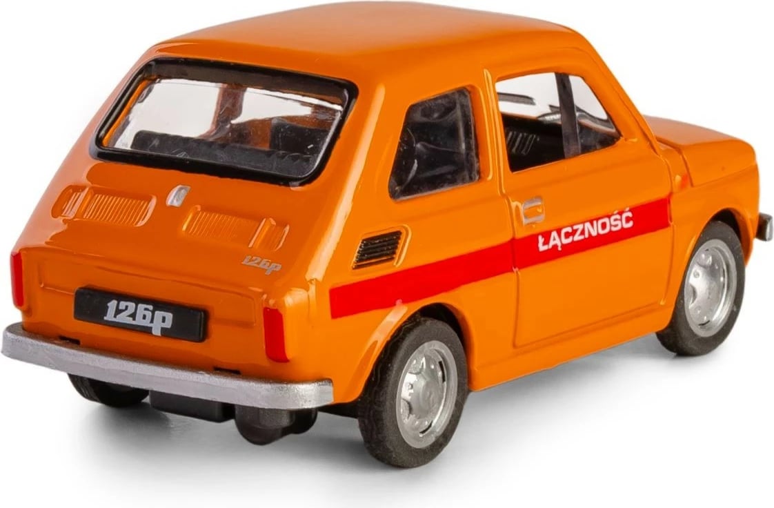 Makine lodër Daffi Fiat 126p K-599, metal, portokalli, 1:43