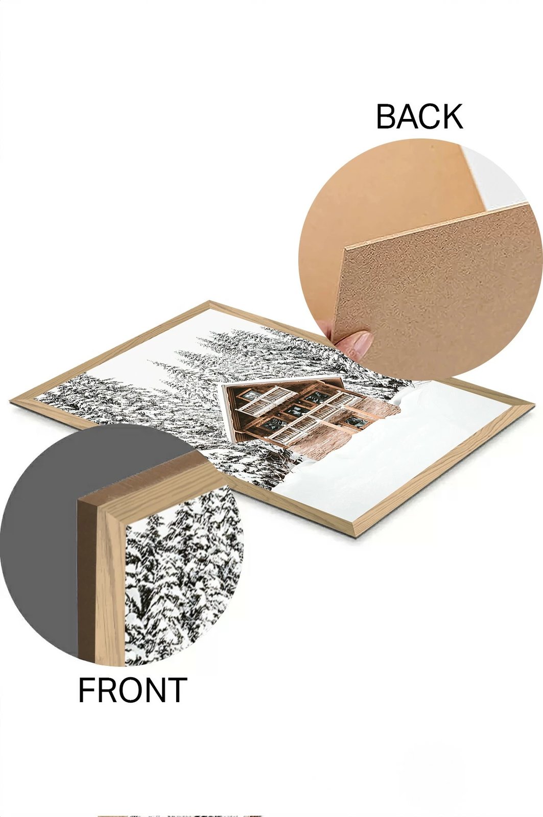 Pikturë dekorative, Wallity, Tekhammdf58, shumëngjyrëshe, 33x48cm