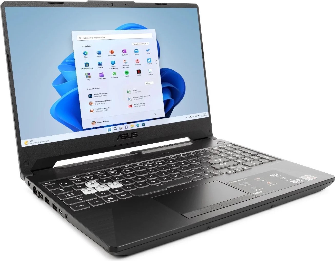 Laptop ASUS TUF Gaming A15 FA506NC-HN001W, 15.6", AMD Ryzen 5, 64GB RAM, 512GB SSD, NVIDIA GeForce RTX 3050
