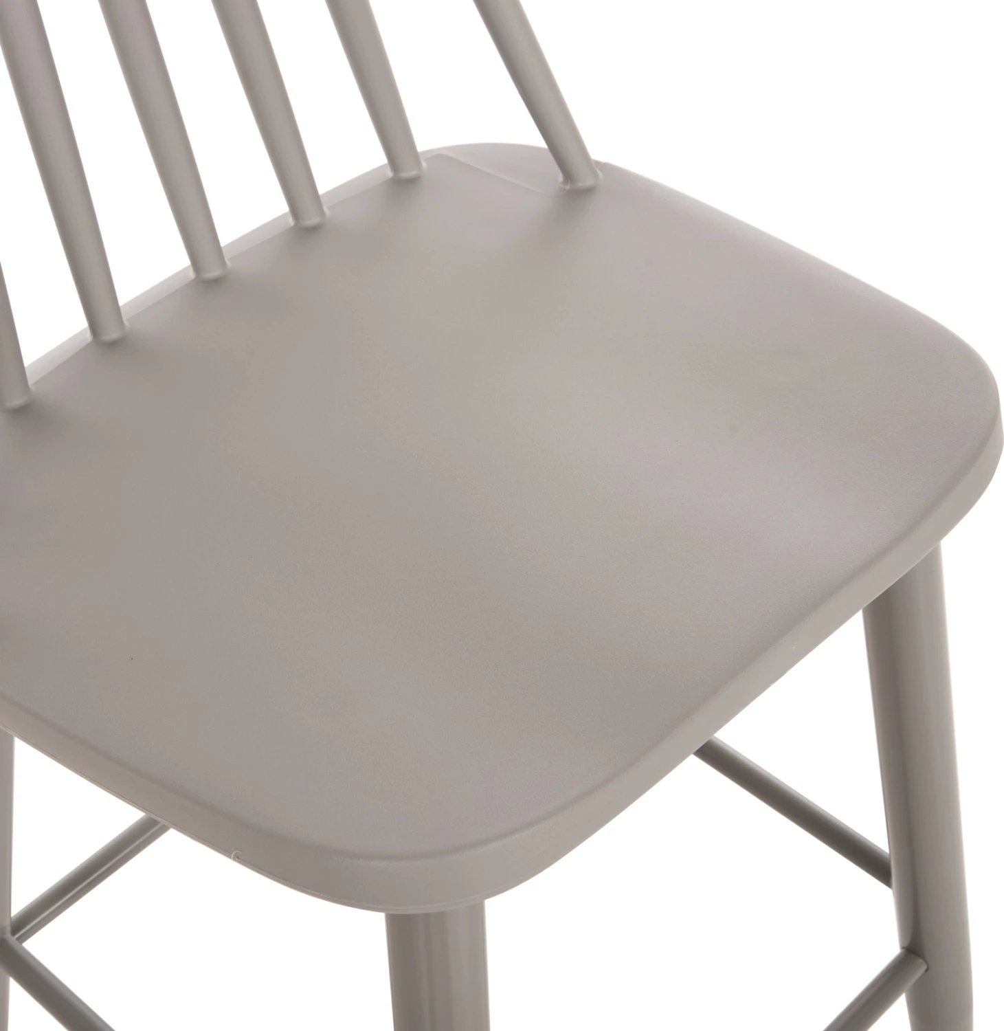 Karrige për bar, vend i lartë, VANESSA FH8459.20, gri PP & këmbë metalike gri, 47x48,5x107H cm., set prej 2 copë