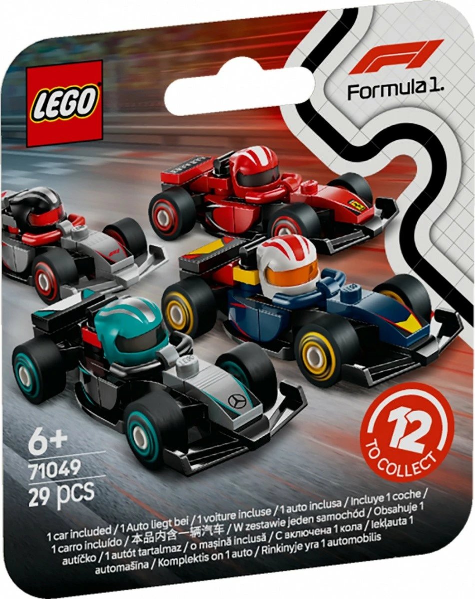 Set LEGO Collector's F1 Race Car 71049, 36 copë, plastikë, shumëngjyrëshe