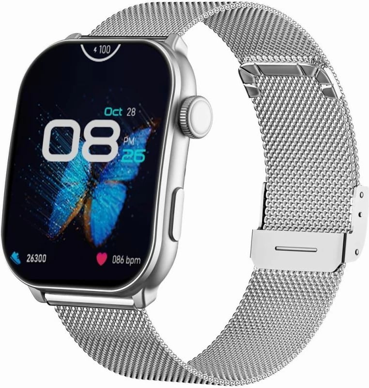 Smartwatch për femra Gravity, e bardhë/argjendtë