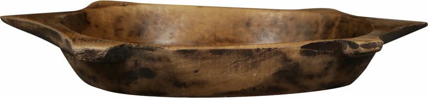 Tabaka dekorative formë breshke, dru, ngjyrë kafe, 38x23x13cm Tabaka dekorative formë breshke, dru, ngjyrë kafe, 38x23x13cm