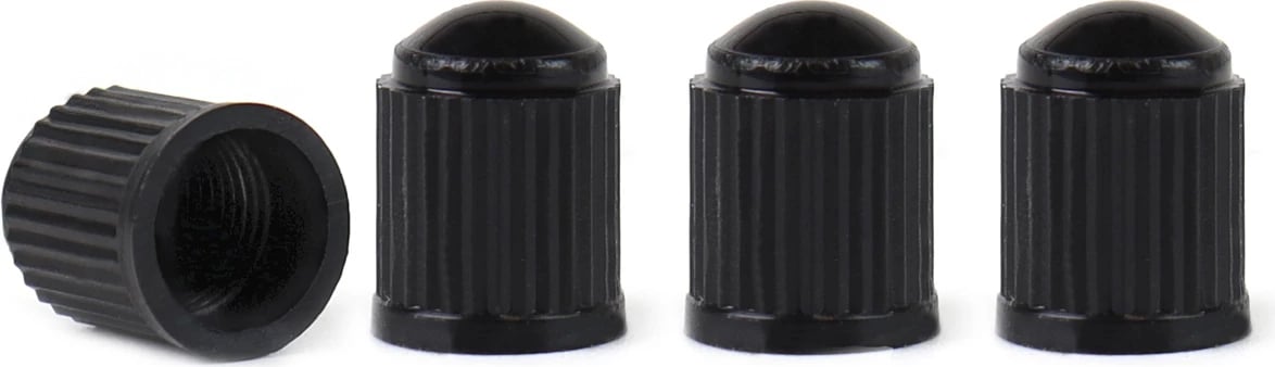 AMIO Plastic Black Valve cap 4pcs. 02623