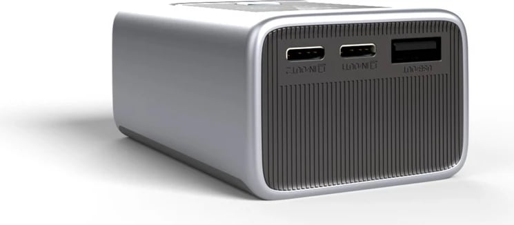 Powerbank PATONA Platinum Powerbank Luxury One PD35, 10000mAh, PD 35W, USB-C + USB-A, Argjendtë, Zi