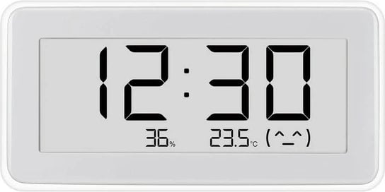 Orë dixhitale Xiaomi Mi Temperature and Humidity Monitor Clock Pro, me sensor temperature dhe lagështie, E-ink, Bardhë