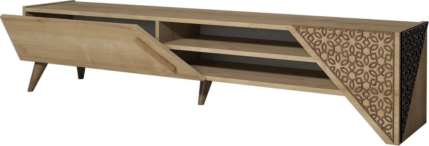 Komodë TV Hanah Home, Beril 2, ngjyrë lisi